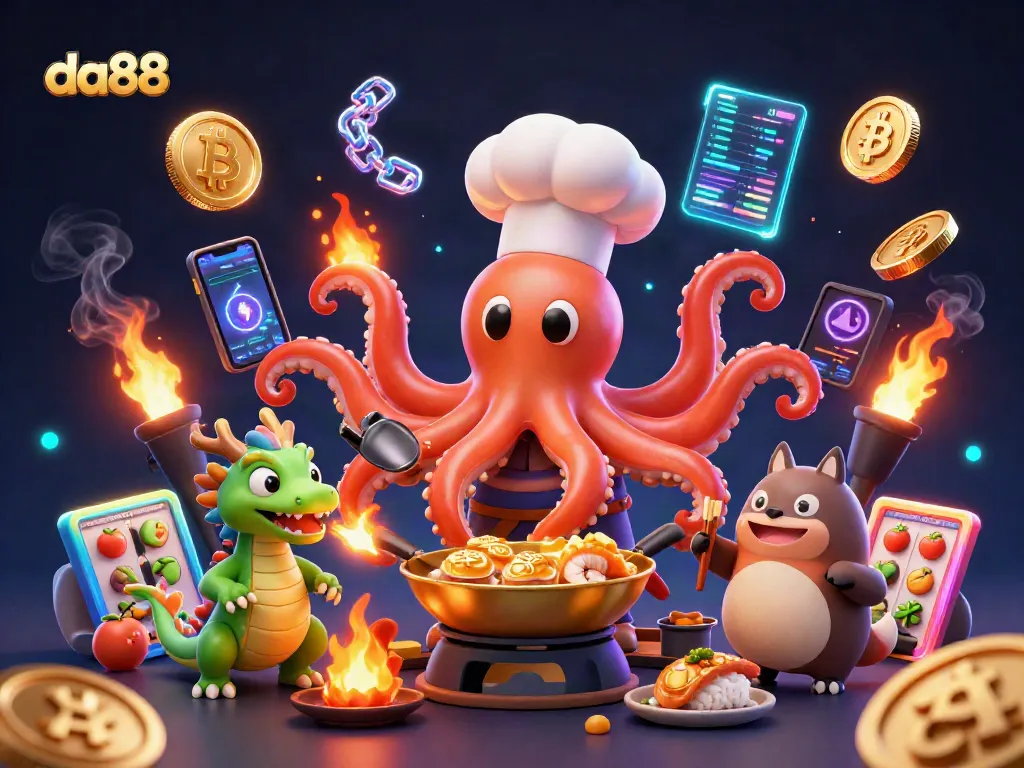 Gamblers enjoy thrilling da88 gaming experience with vibrant casino elements and characters