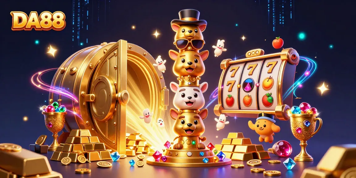 Spin the reels of DA88 and discover vibrant treasure amid a 3D animated casino extravaganza.