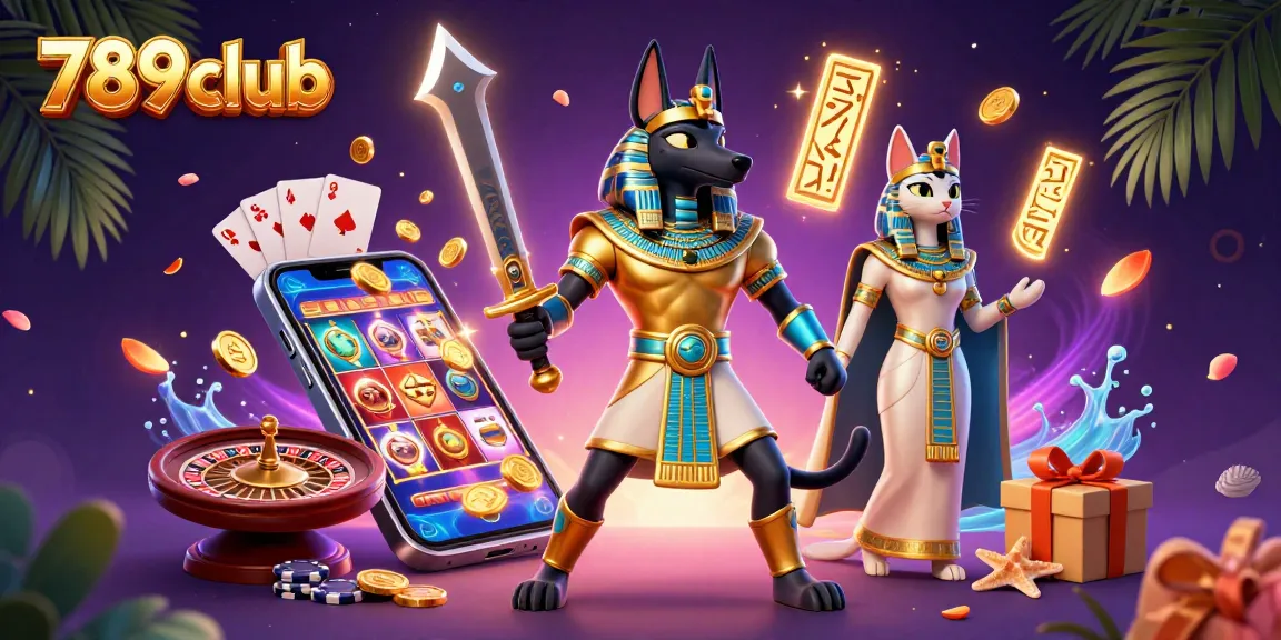 Engage in thrilling slot adventures with 789club featuring ancient Egyptian warriors and vibrant game elements.