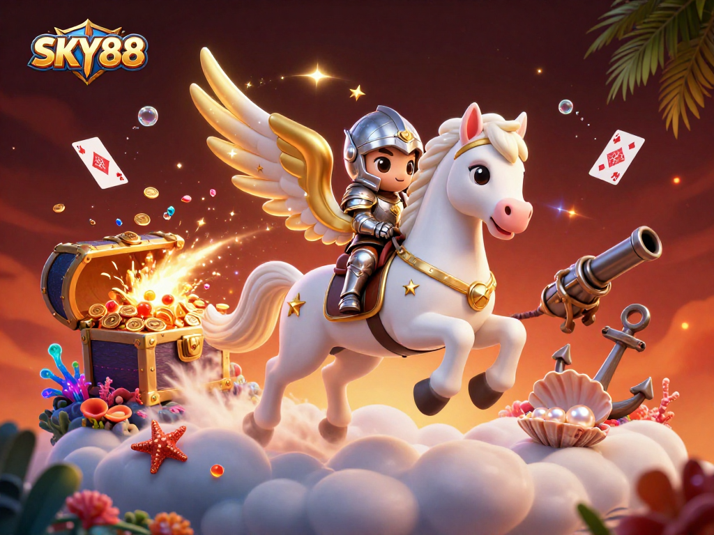 Engage with immersive gameplay at SKY88 featuring dynamic action in a vibrant casino scene.