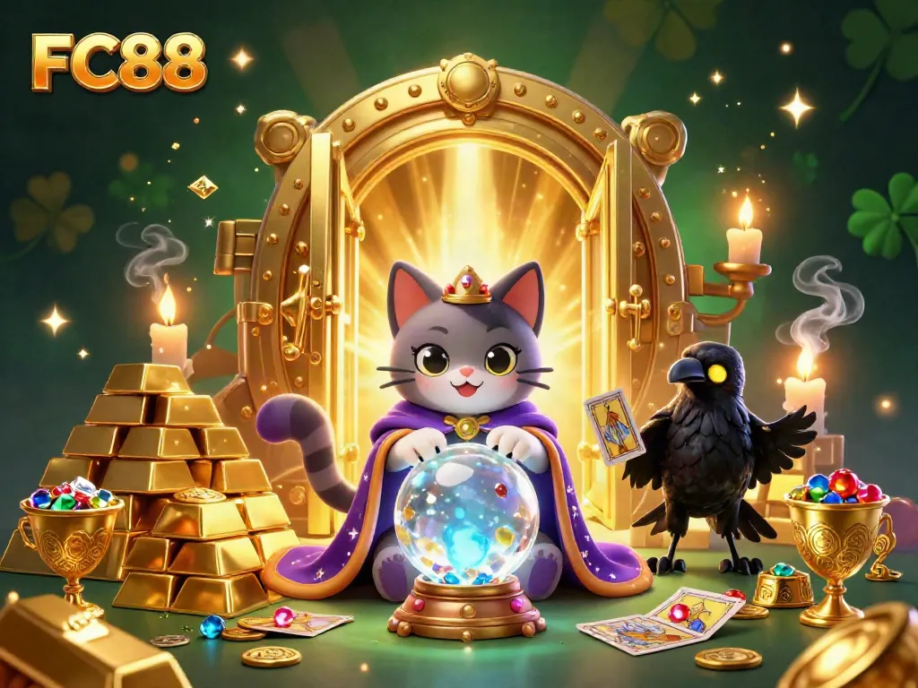Engage with FC88's thrilling casino environment, where mystical elements enhance the gaming experience.
