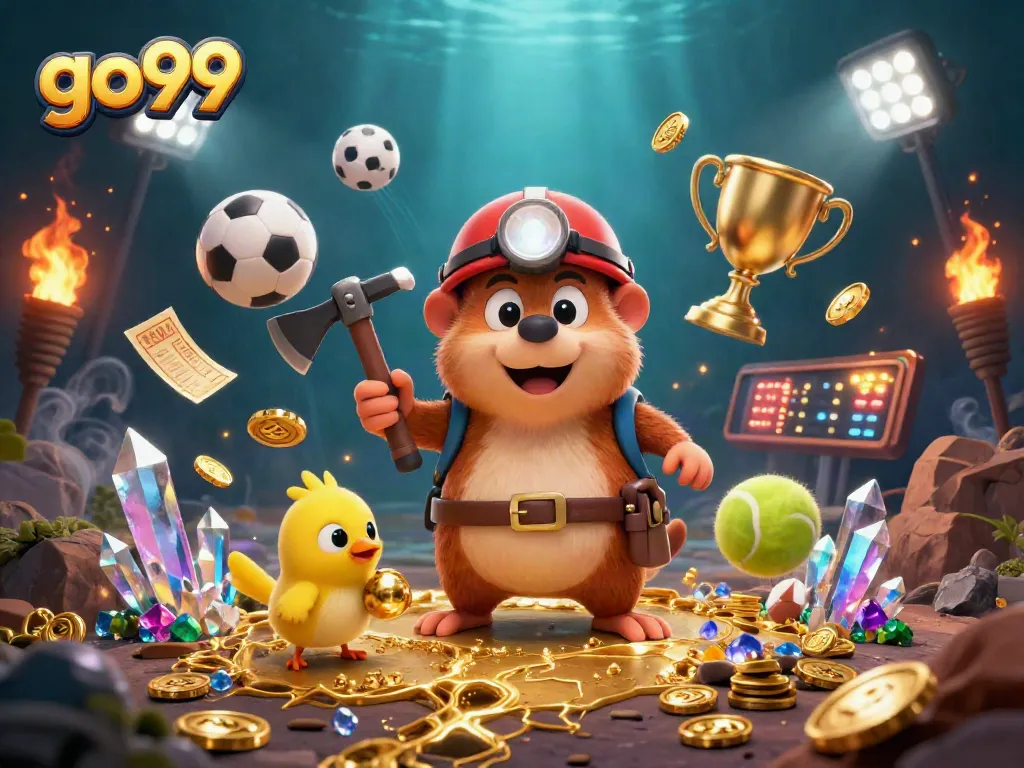 Experience the thrill of go99 while betting with exciting sports elements and vibrant casino visuals.