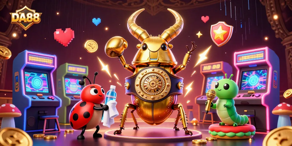 Experience thrilling gaming action at DA88 with vibrant arcade and casino elements.