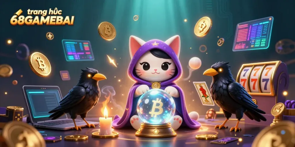 Engage with fun games on trang chủ 68GAMEBAI featuring vibrant 3D characters and casino elements