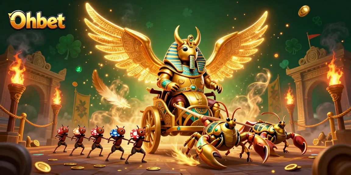 Experience thrilling gameplay with Oxbet's golden scarab beetle casino adventure.