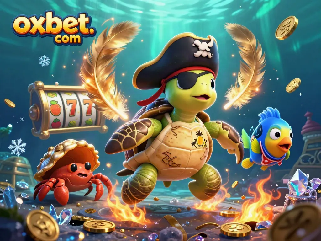 Spin to win at oxbet. com while a pirate turtle and friends dig up treasure!