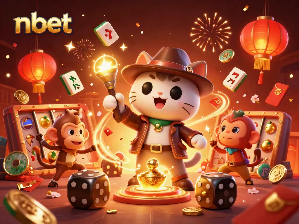 Explore the thrill of winning with nbet as the exploring cat discovers golden casino treasures.