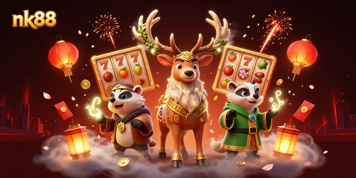 Experience thrilling gameplay at nk88 with dynamic slot reels and vibrant casino elements.